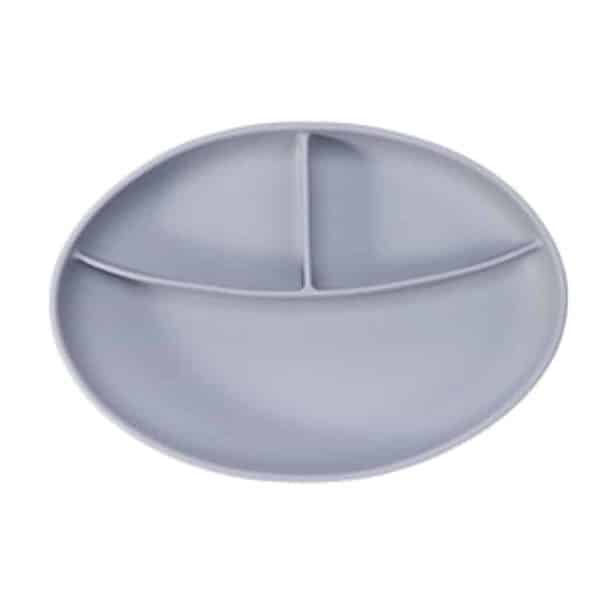 A set of plastic plates in different colors.