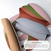 Foldable pouches with different colors and designs.