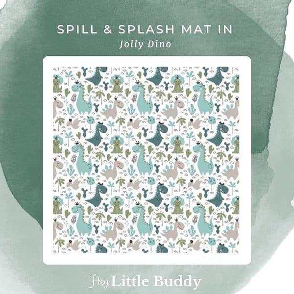 Spill & splash mat - Jolly Dino.