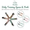 Hey Little Buddy baby training spoon and fork set