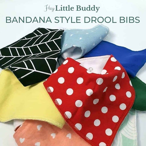 Little buddy bandana style drool bibs.